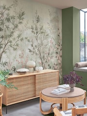 Graham & Brown Soft Green Forest in Bloom Fixed Size A4 Mural Sample - Image 1 of 2