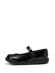 Kickers Black Kick Mary Jane Wings Shoes - Image 2 of 6