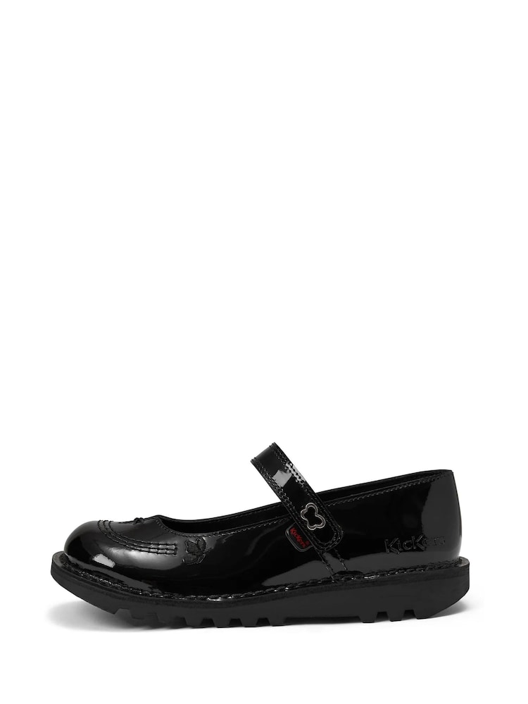 Kickers Black Kick Mary Jane Wings Shoes - Image 2 of 6