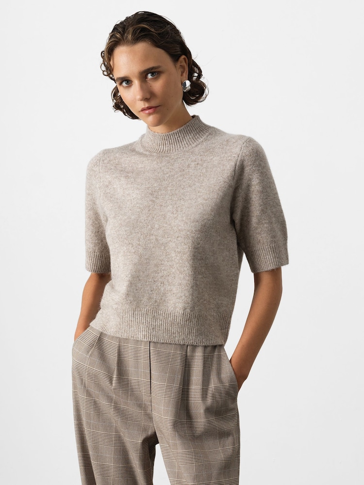French Connection Kezia Short Sleeve Mock Neck Jumper - Imagen 1 de 6 French Connection Kezia Short Sleeve Mock Neck Jumper - Imagen 1 de 6