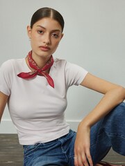 Pink Sculpted Short Sleeve T-Shirt - Image 1 of 5