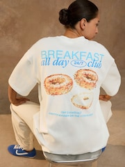 Ecru Bagel Graphic T-Shirt - Image 1 of 5