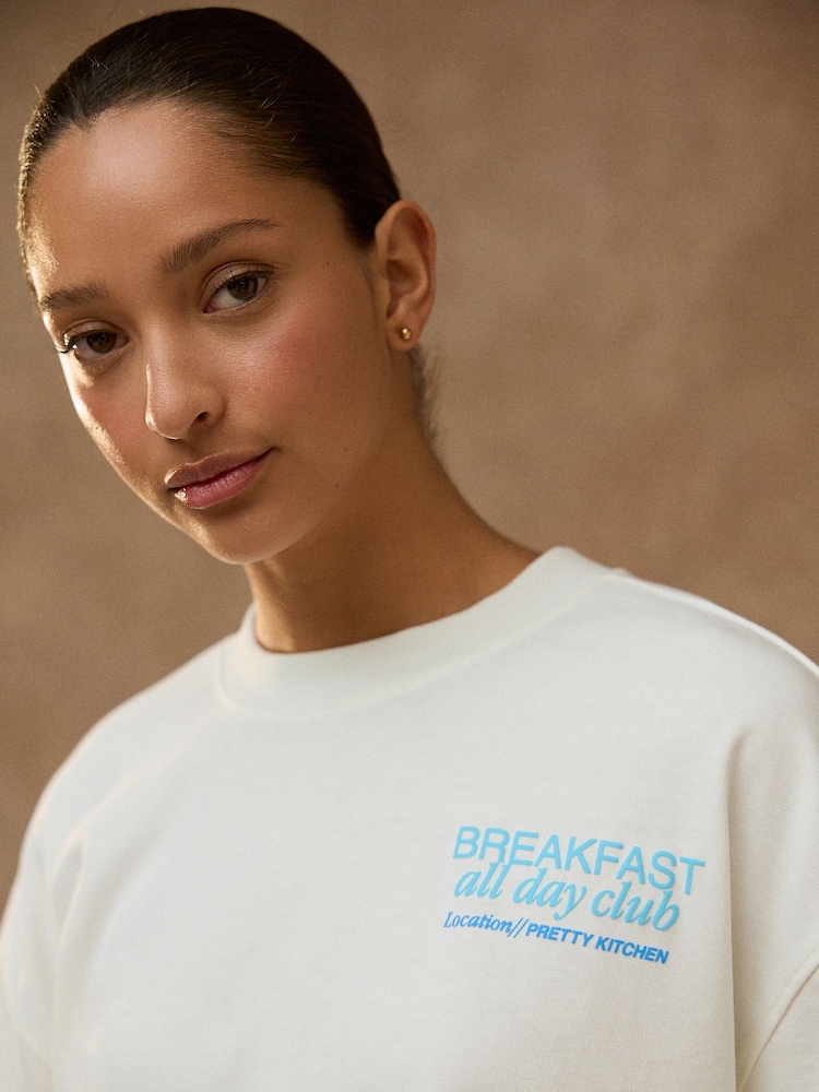 Ecru Bagel Graphic T-Shirt - Image 5 of 5
