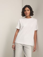 Blanco - Heavyweight Crew Neck T-Shirt - Imagen 3 de 5