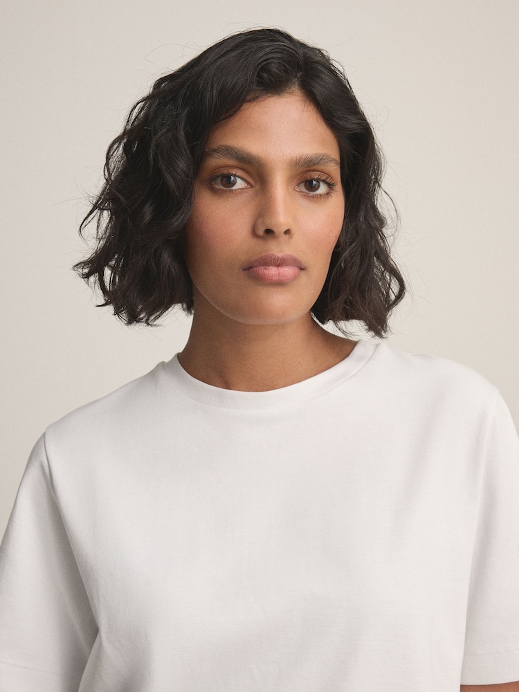 Blanco - Heavyweight Crew Neck T-Shirt - Imagen 5 de 5