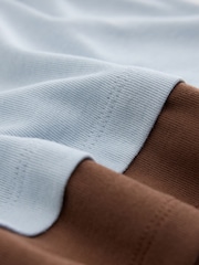 Grey Ribbed Layered Polo Top - Image 8 of 8