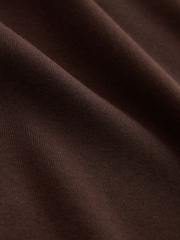 Chocolate Brown V-Neck Fitted T-Shirt - Image 8 of 8