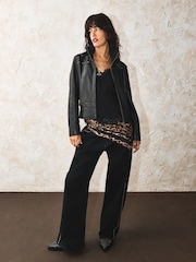 Rockett St George Black Star Studded Leather Jacket - Image 5 of 8