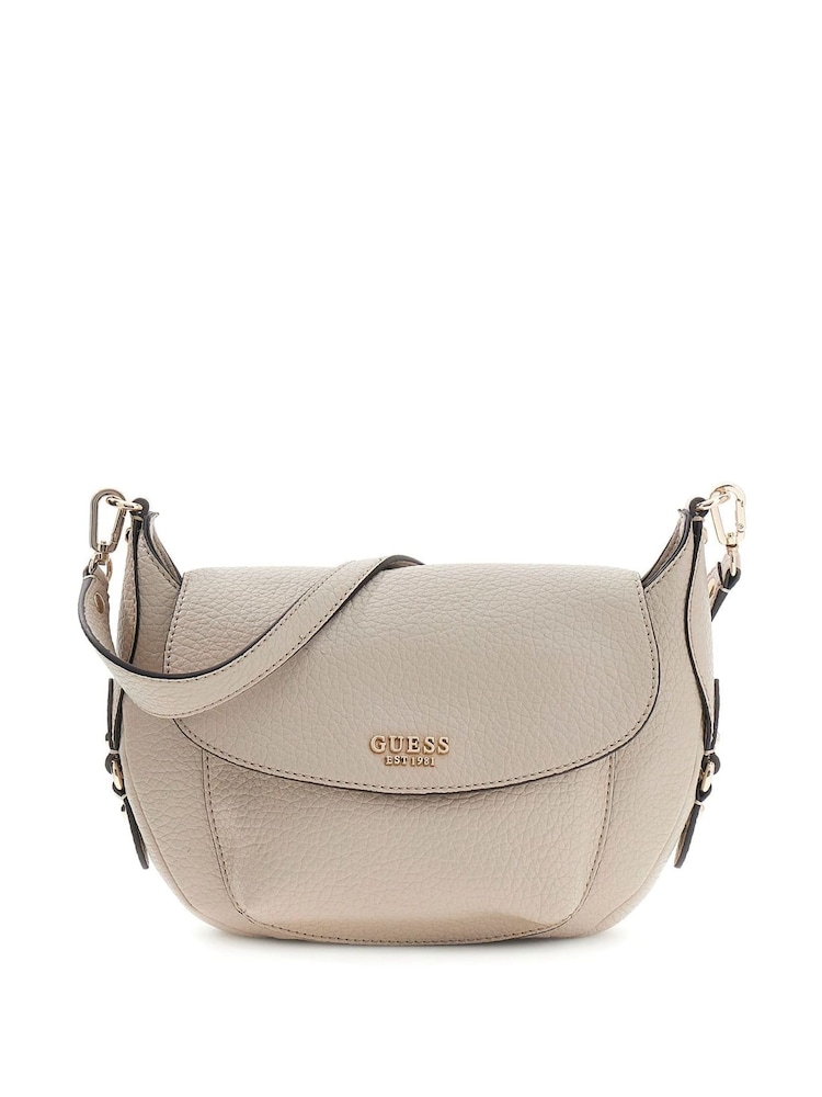 Guess Grey Marsha Flap Shoulder Bag - Image 1 of 3