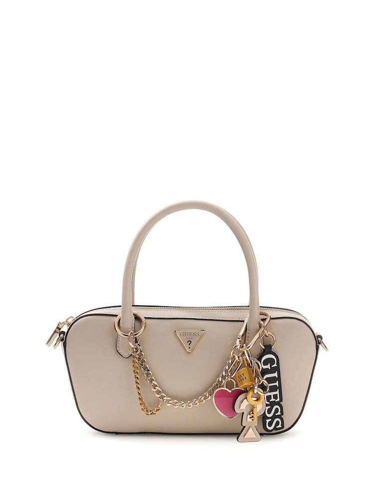Guess Grey Davina Small Satchel Bag - Image 1 of 2