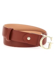 Guess Logo Script Brown Belt - Image 1 of 3