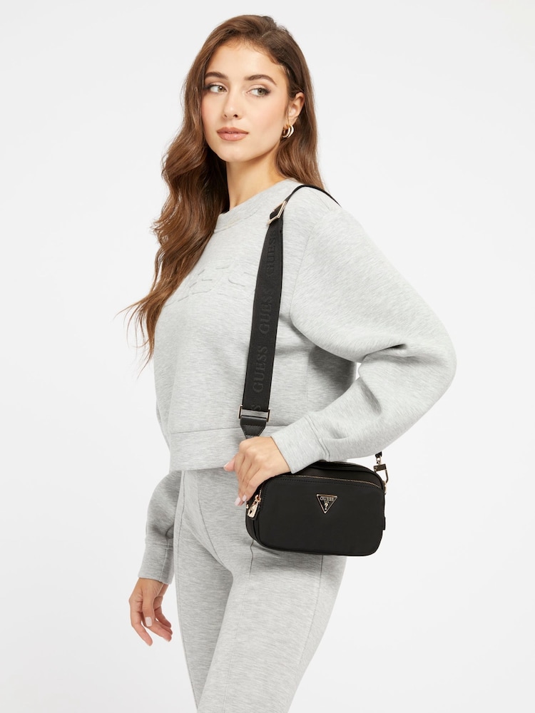 Guess Black Gemma Crossbody Camera Bag - Image 1 of 4