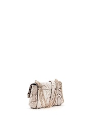 Guess Natural Melinda Mini Covertible Crossbody Flap Bag - Obraz 2 z 4