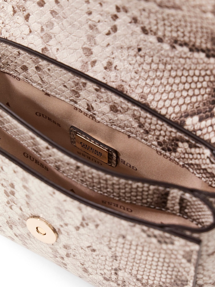 Guess Natural Melinda Mini Covertible Crossbody Flap Bag - Obraz 4 z 4