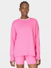 Sweaty Betty Pink After Class Longline Sweatshirt - Image 1 of 8