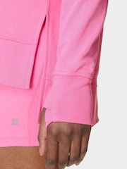 Sweaty Betty Pink After Class Longline Sweatshirt - Image 3 of 8