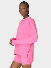 Sweaty Betty Pink After Class Longline Sweatshirt - Image 6 of 8