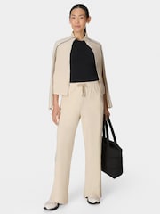 Sweaty Betty Cream Explorer Wide Leg Trousers - Image 5 of 7