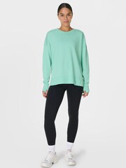 Sweaty Betty Green After Class Longline Sweatshirt - Image 6 of 9