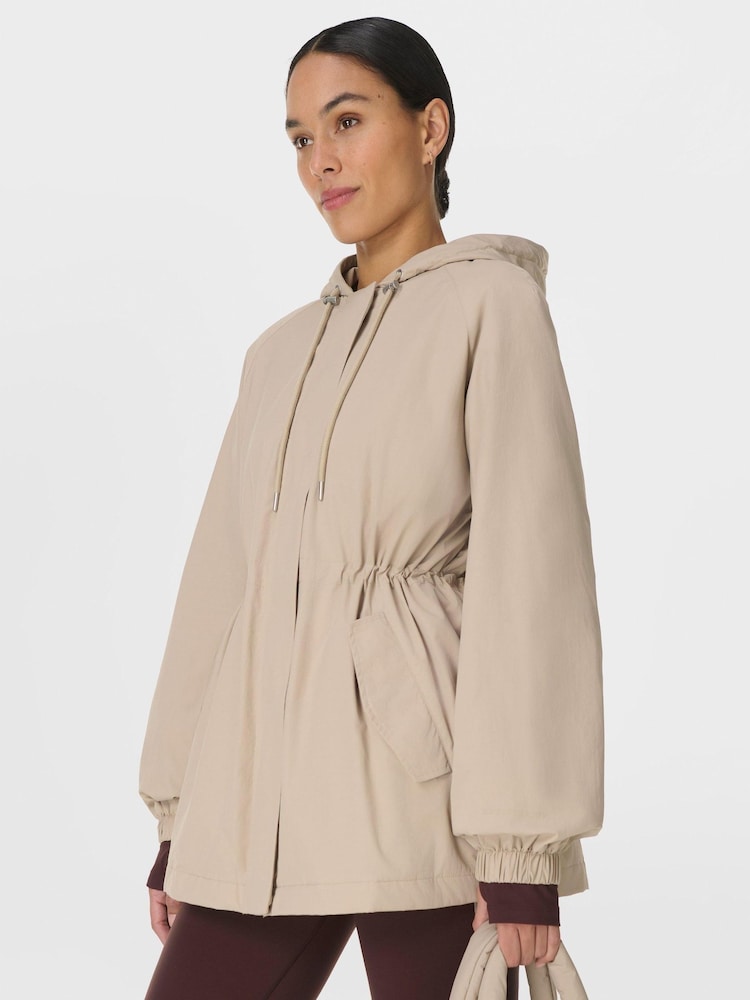 Sweaty Betty Natural Swing Parka Coat - Image 1 of 8