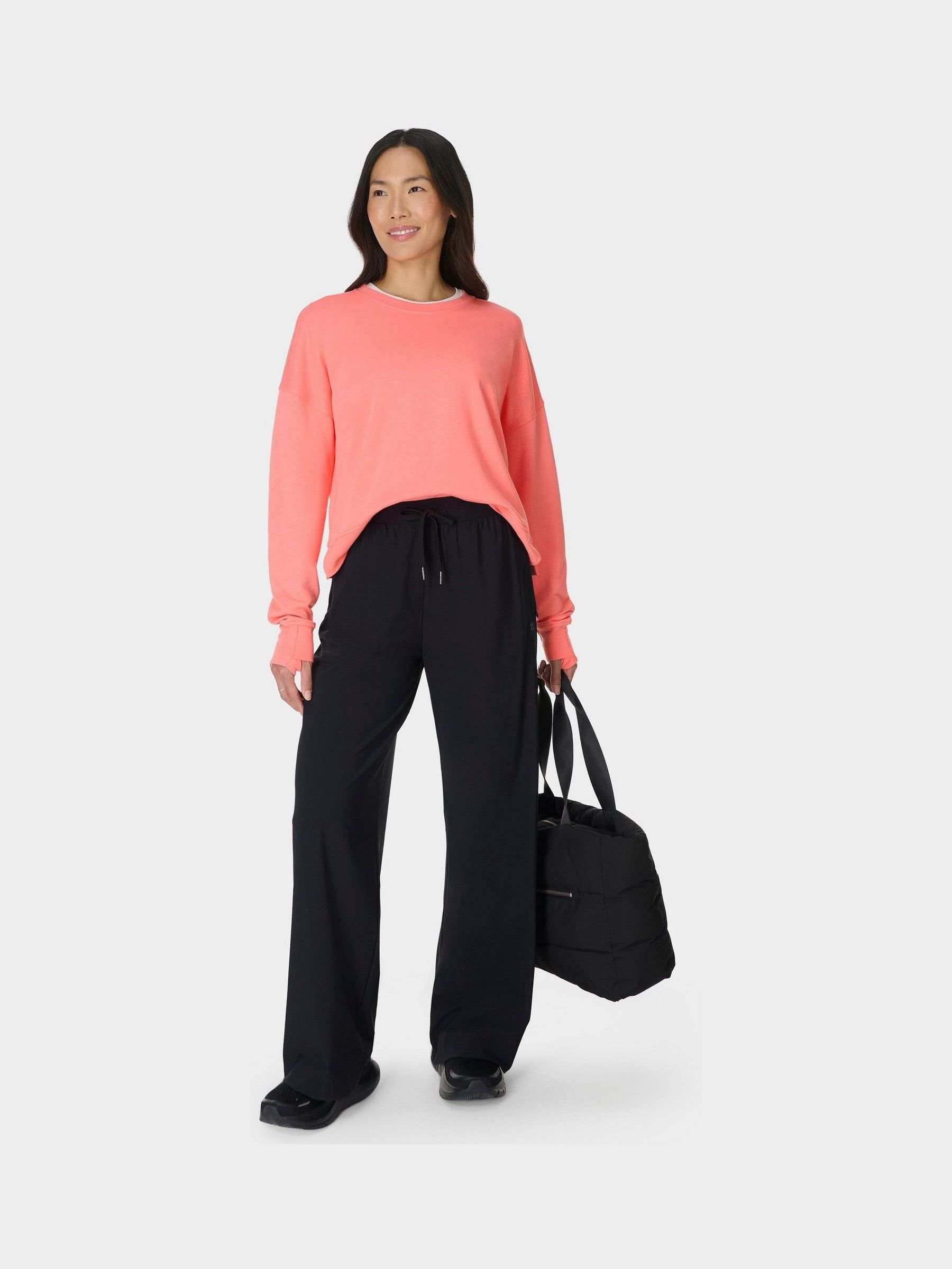 Buy Sweaty Betty Pink After Class Crop Sweatshirt from Next USA