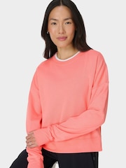 Sweaty Betty Pink After Class Crop Sweatshirt - Image 6 of 7