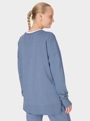 Sweaty Betty Blue After Class Longline Sweatshirt - Image 2 of 6
