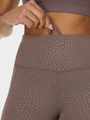 Sweaty Betty Brown All Day Embossed Leggings - Image 4 of 8