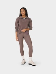 Sweaty Betty Brown All Day Embossed Leggings - Image 6 of 8