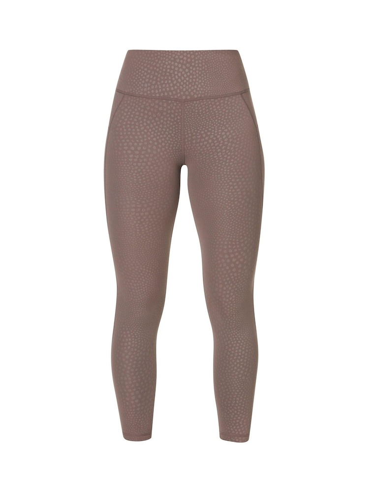 Sweaty Betty Brown All Day Embossed Leggings - Image 8 of 8