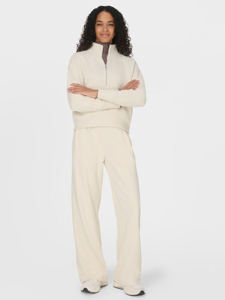 Sweaty Betty Cream Revive Track Joggers - Image 1 of 7 Sweaty Betty Cream Revive Track Joggers - Image 1 of 7
