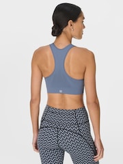 Sweaty Betty Blue Stamina Seamless Sports Bra - Image 2 of 6
