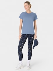 Sweaty Betty Blue Athlete Featherweight Seamless T-Shirt - Image 3 of 7