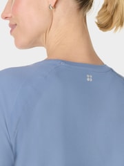 Sweaty Betty Blue Athlete Featherweight Seamless T-Shirt - Image 5 of 7