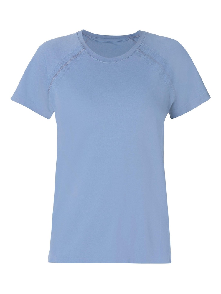 Sweaty Betty Blue Athlete Featherweight Seamless T-Shirt - Image 7 of 7