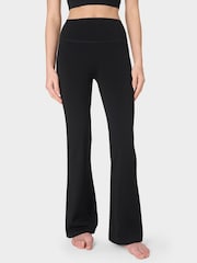 Sweaty Betty Ultimate Studio 30" Ribbed Flare Trousers - Imaginea 1 din 8