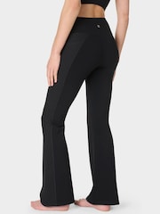 Sweaty Betty Ultimate Studio 30" Ribbed Flare Trousers - Imaginea 2 din 8