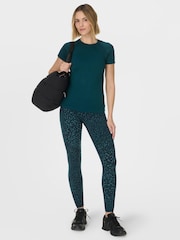 Sweaty Betty Blue Power 7/8 Workout Leggings - Image 4 of 9