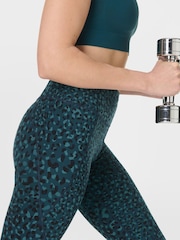 Sweaty Betty Blue Power 7/8 Workout Leggings - Image 5 of 9