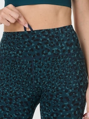 Sweaty Betty Blue Power 7/8 Workout Leggings - Image 6 of 9