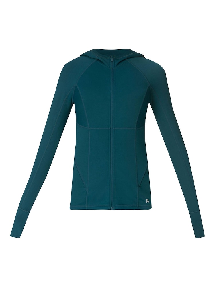 Verde - Sweaty Betty Pro Run Half Zip Sweatshirt - Imagen 10 de 10