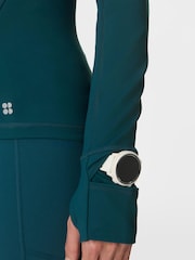 Verde - Sweaty Betty Pro Run Half Zip Sweatshirt - Imagen 5 de 10