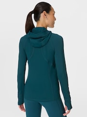 Verde - Sweaty Betty Pro Run Half Zip Sweatshirt - Imagen 9 de 10