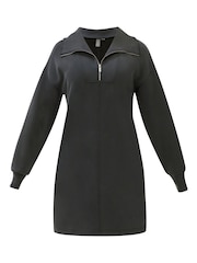 Sweaty Betty Grey Sand Wash Half Zip Dress - Image 6 of 6