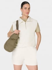 Sweaty Betty Beige Wash Cloud Weight High-Waisted Shorts - Image 5 of 6