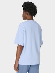 Sweaty Betty Blue Elevated Cotton Longline T-Shirt - Image 2 of 6