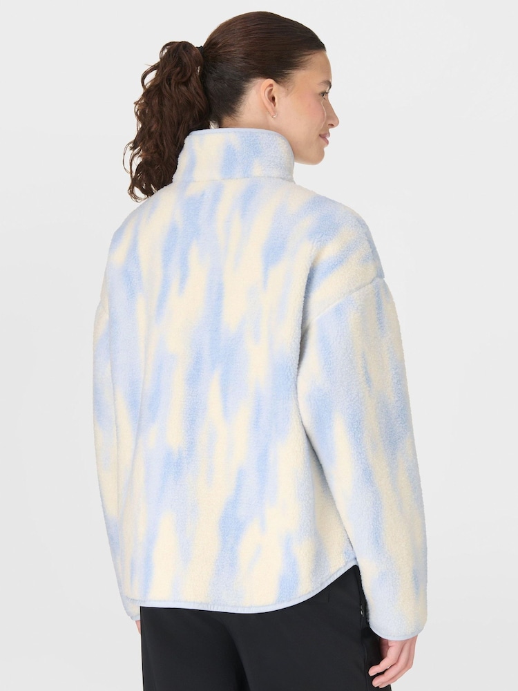 Sweaty Betty Blue Plush Half Zip Fleece - Image 2 of 7