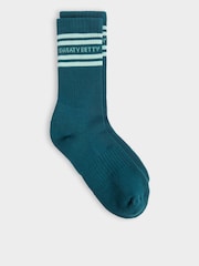 Sweaty Betty Green Varsity Slogan Socks - Image 1 of 3