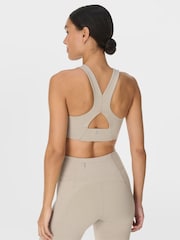 Sweaty Betty Brown Ultimate Move Marl Sports Bra - Image 3 of 7