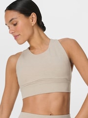 Sweaty Betty Brown Ultimate Move Marl Sports Bra - Image 4 of 7